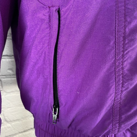 CB Sports 1985 Vintage Purple Windbreaker Puffer Coat size Large VTG 1980’s EUC - Picture 2 of 13